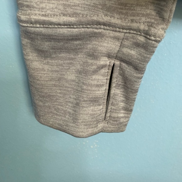 Danskin Now light gray full zip hooded jacket with pockets Sz XL - Picture 5 of 7